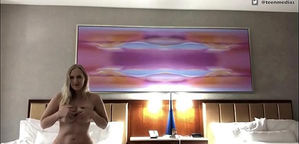  Big tits mom striptease in a hotel